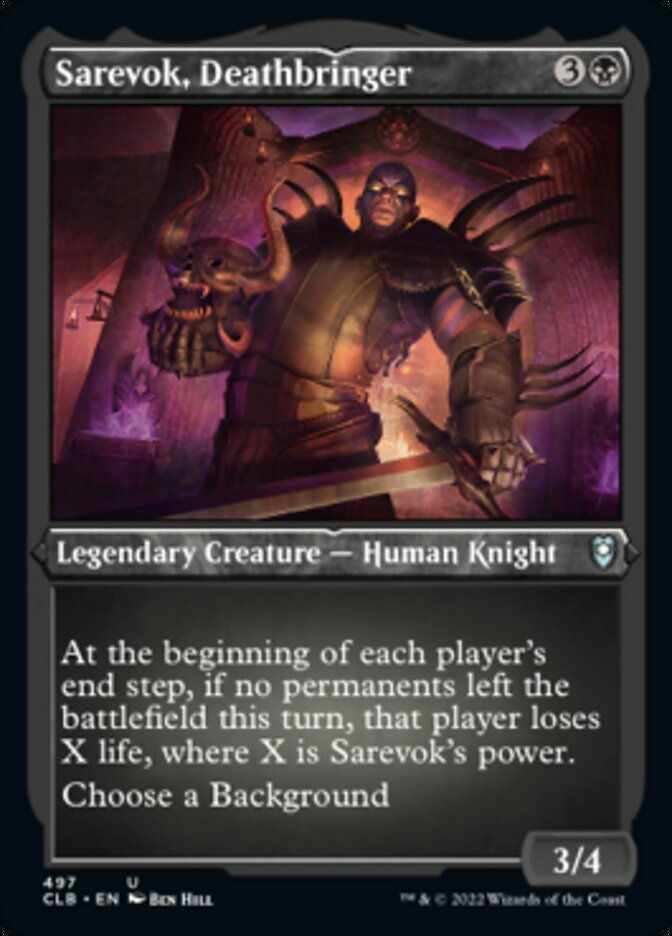 Sarevok, Deathbringer (Foil Etched) [Commander Legends: Battle for Baldur's Gate] | Mindsight Gaming