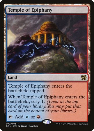 Temple of Epiphany [Duel Decks: Elves vs. Inventors] | Mindsight Gaming
