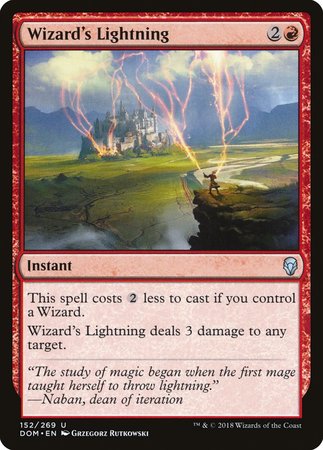 Wizard's Lightning [Dominaria] | Mindsight Gaming