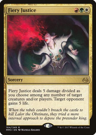 Fiery Justice [Modern Masters 2017] | Mindsight Gaming