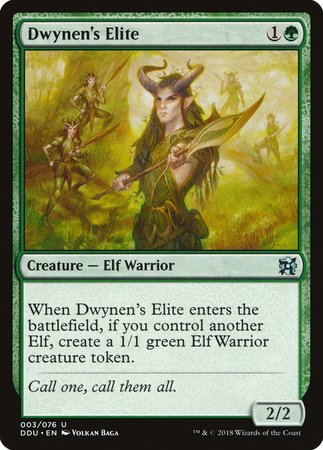 Dwynen's Elite [Duel Decks: Elves vs. Inventors] | Mindsight Gaming