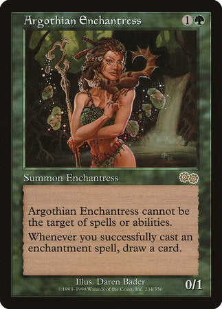 Argothian Enchantress [Urza's Saga] | Mindsight Gaming