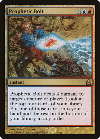 Prophetic Bolt [Commander 2011] | Mindsight Gaming