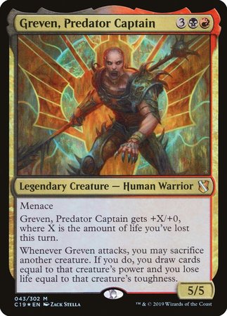 Greven, Predator Captain [Commander 2019] | Mindsight Gaming