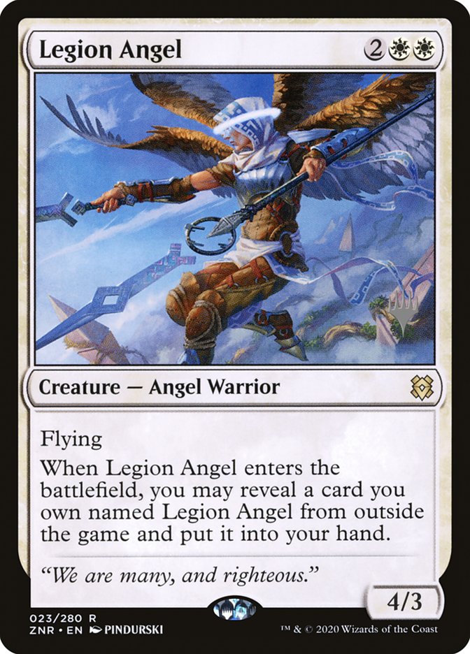 Legion Angel (Promo Pack) [Zendikar Rising Promos] | Mindsight Gaming