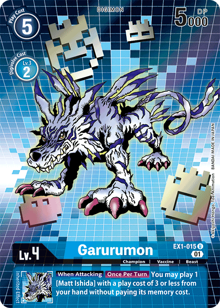 Garurumon [EX1-015] (Alternate Art) [Classic Collection] | Mindsight Gaming