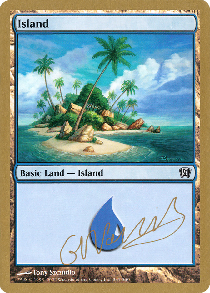 Island (gn337) (Gabriel Nassif) [World Championship Decks 2004] | Mindsight Gaming