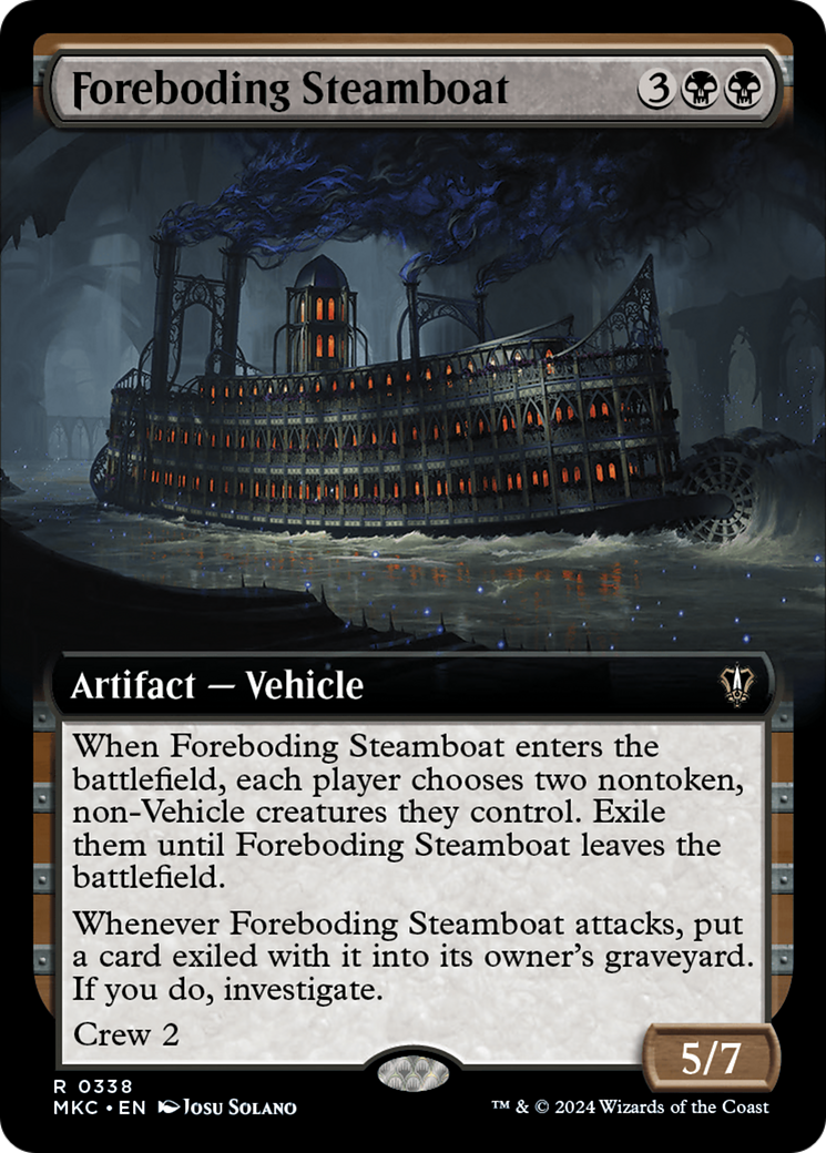 Foreboding Steamboat (Extended Art) [Murders at Karlov Manor Commander] | Mindsight Gaming