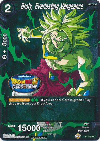 Broly, Everlasting Vengeance (Championship Final 2019) (P-140) [Tournament Promotion Cards] | Mindsight Gaming