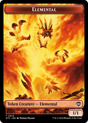 Bird Illusion // Elemental (0014) Double-Sided Token [Outlaws of Thunder Junction Commander Tokens] | Mindsight Gaming
