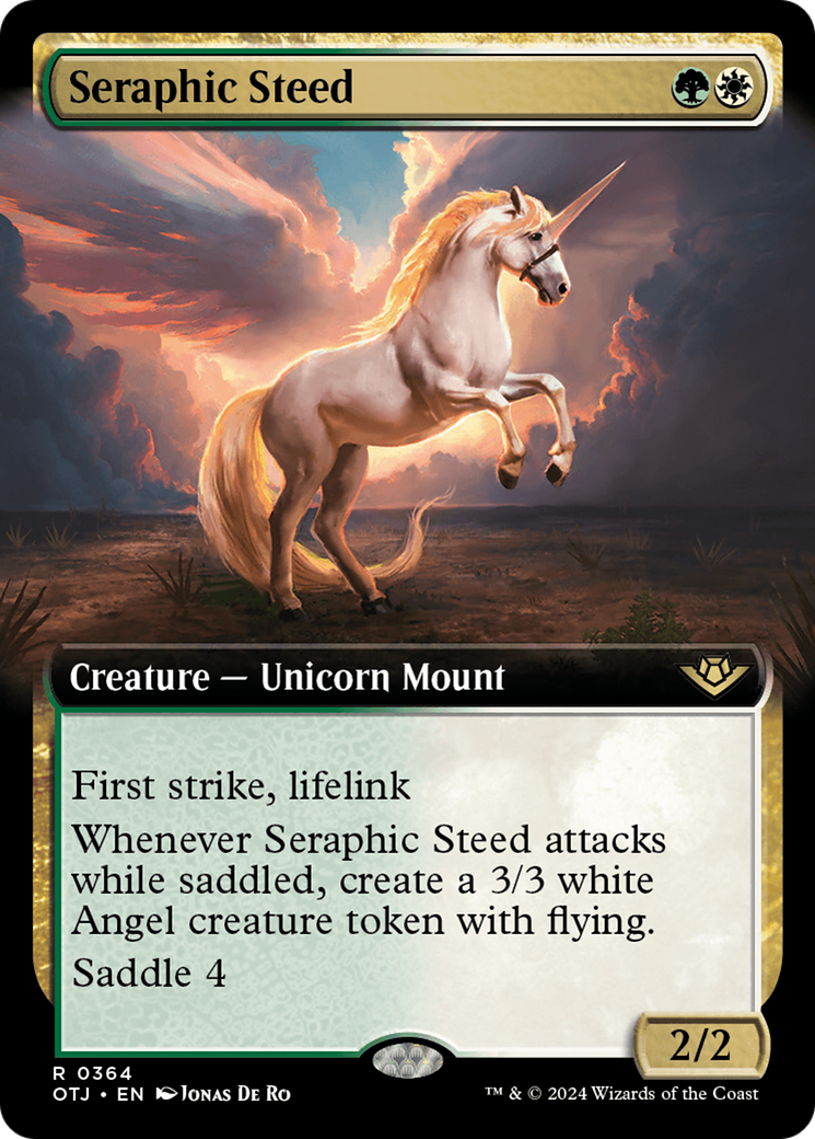 Seraphic Steed (Extended Art) [Outlaws of Thunder Junction] | Mindsight Gaming