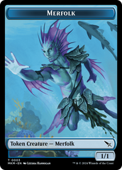 Thopter (0020) // Merfolk Double-Sided Token [Murders at Karlov Manor Tokens] | Mindsight Gaming