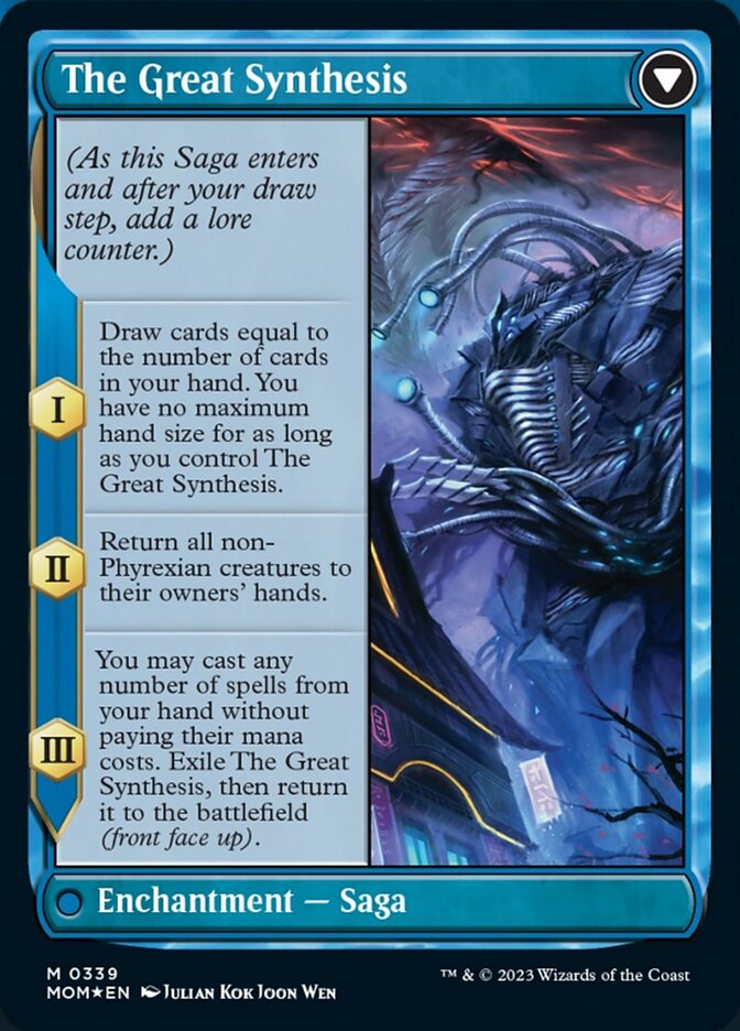 Jin-Gitaxias // The Great Synthesis (Borderless Alternate Art) [March of the Machine] | Mindsight Gaming