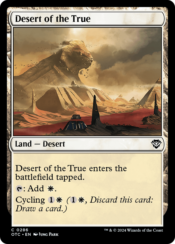 Desert of the True [Outlaws of Thunder Junction Commander] | Mindsight Gaming