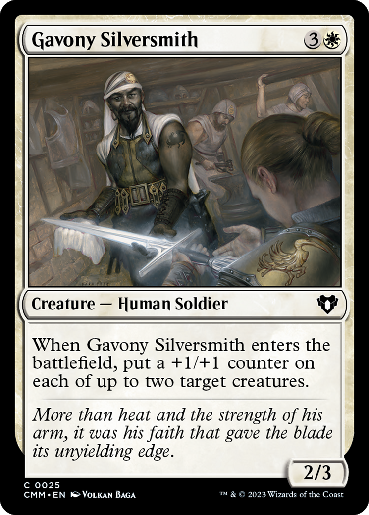 Gavony Silversmith [Commander Masters] | Mindsight Gaming