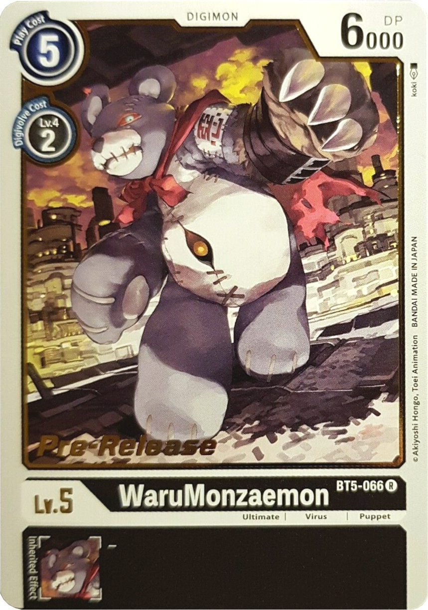 WaruMonzaemon [BT5-066] [Battle of Omni Pre-Release Promos] | Mindsight Gaming