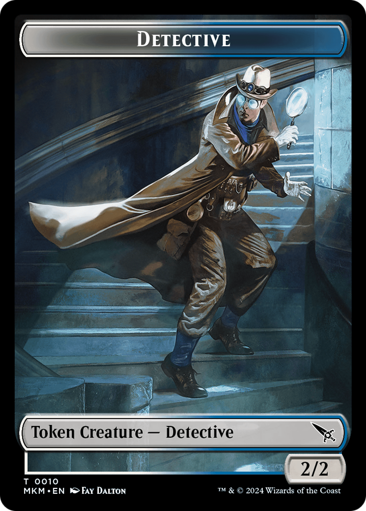 Detective // Plant Double-Sided Token [Murders at Karlov Manor Tokens] | Mindsight Gaming
