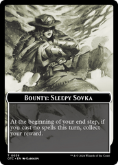 Bounty: Sleepy Sovka // Bounty Rules Double-Sided Token [Outlaws of Thunder Junction Commander Tokens] | Mindsight Gaming