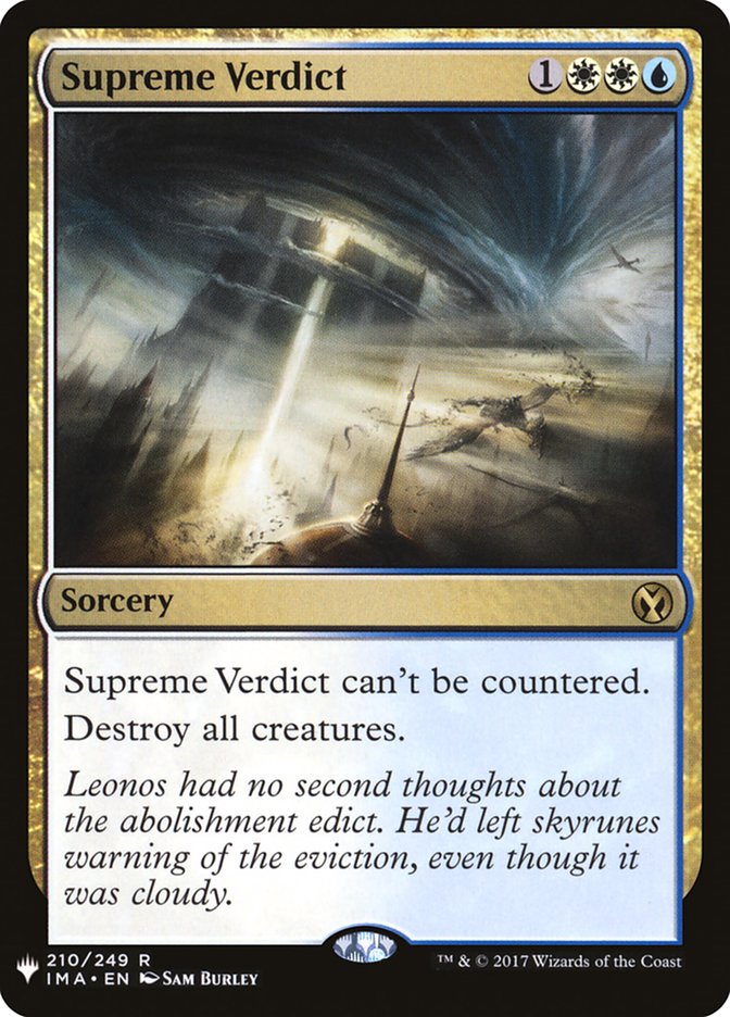 Supreme Verdict [Mystery Booster] | Mindsight Gaming