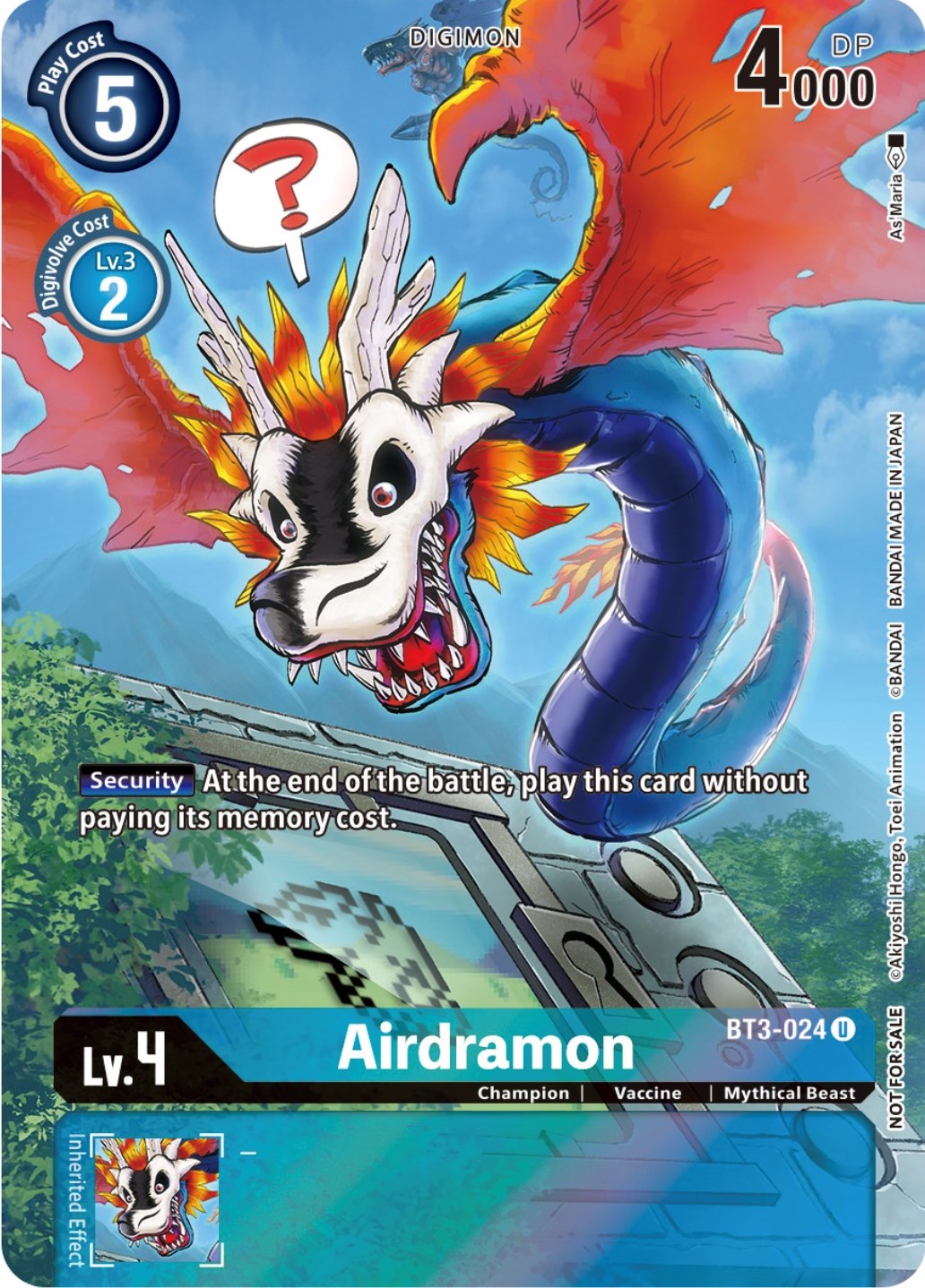 Airdramon [BT3-024] (25th Special Memorial Pack) [Release Special Booster Promos] | Mindsight Gaming
