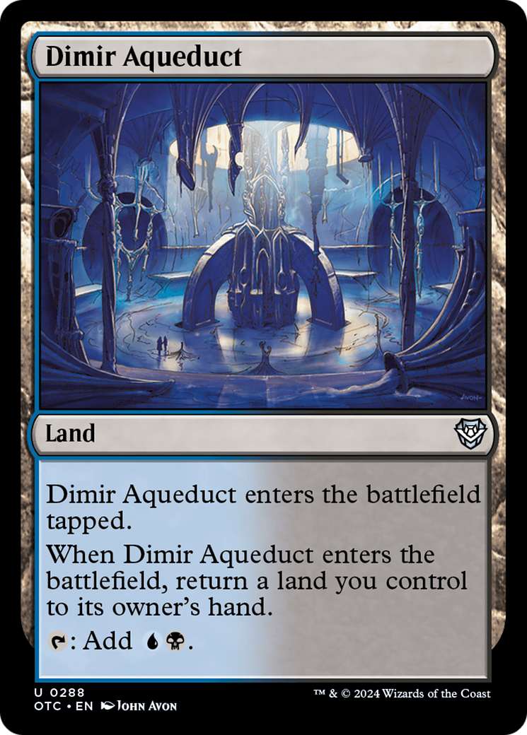 Dimir Aqueduct [Outlaws of Thunder Junction Commander] | Mindsight Gaming