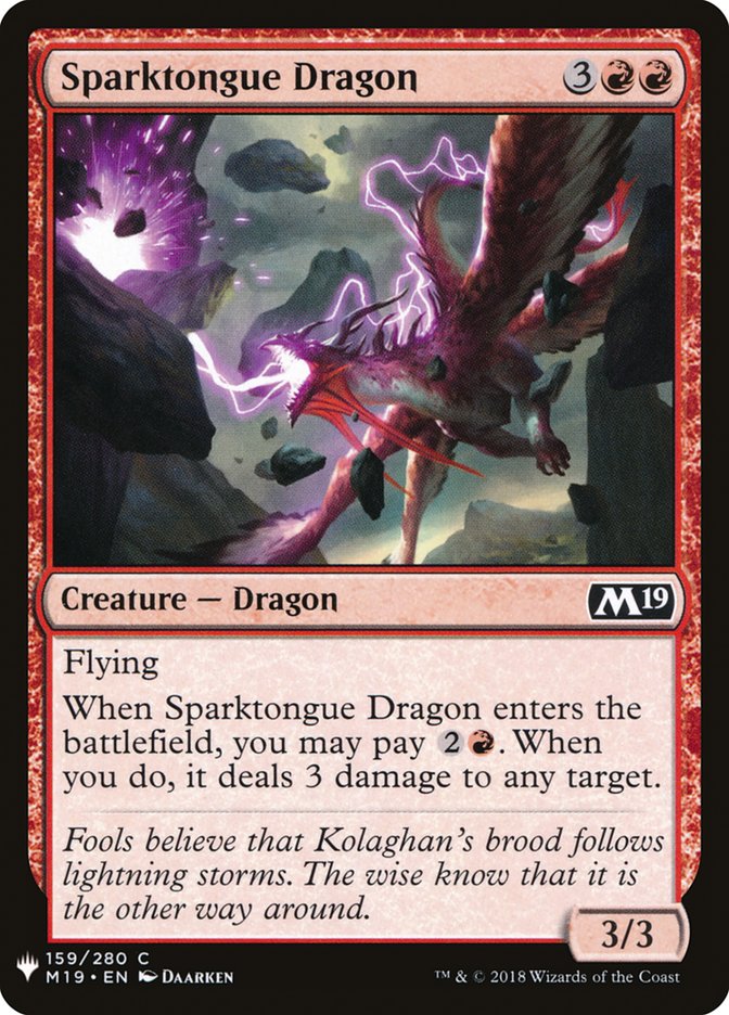 Sparktongue Dragon [Mystery Booster] | Mindsight Gaming