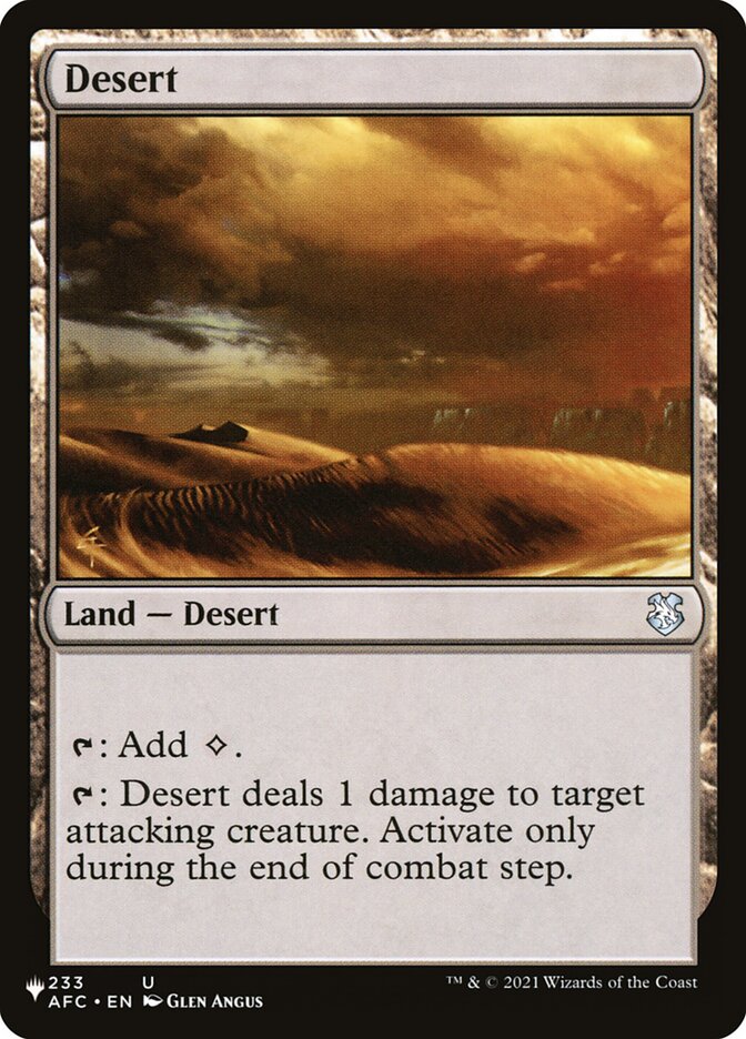 Desert [The List] | Mindsight Gaming