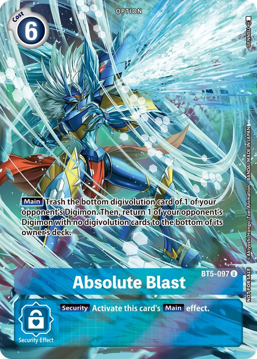 Absolute Blast [BT5-097] (Summer 2022 Dash Pack) [Battle of Omni Promos] | Mindsight Gaming