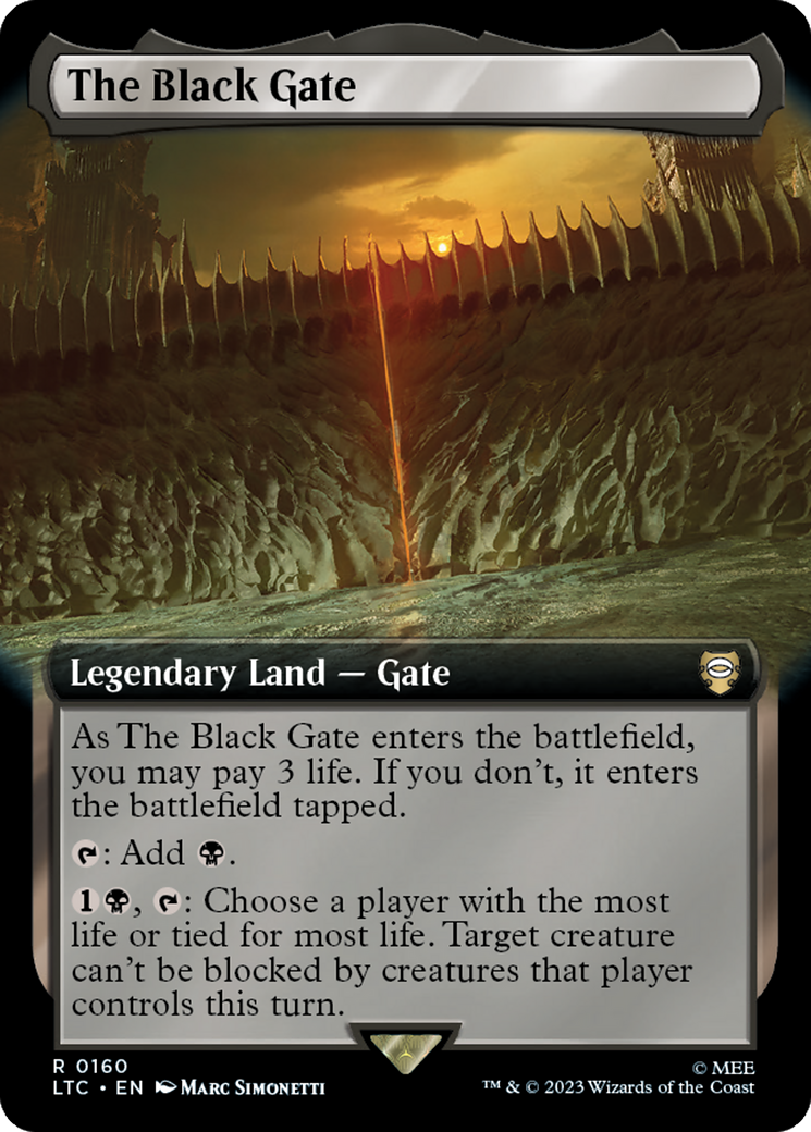 The Black Gate (Extended Art) [The Lord of the Rings: Tales of Middle-Earth Commander] | Mindsight Gaming