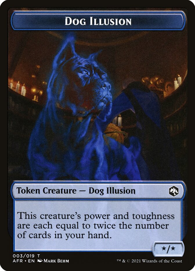 Angel // Dog Illusion Double-Sided Token [Dungeons & Dragons: Adventures in the Forgotten Realms Tokens] | Mindsight Gaming