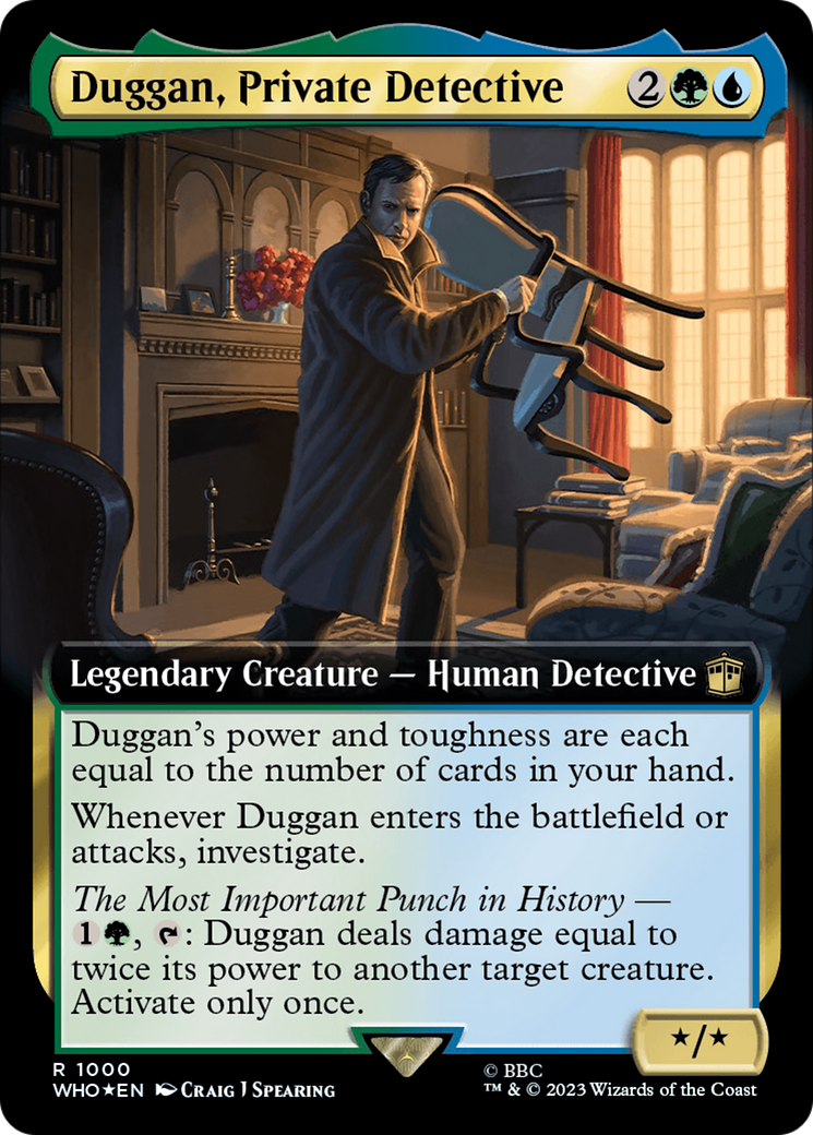 Duggan, Private Detective (Extended Art) (Surge Foil) [Doctor Who] | Mindsight Gaming