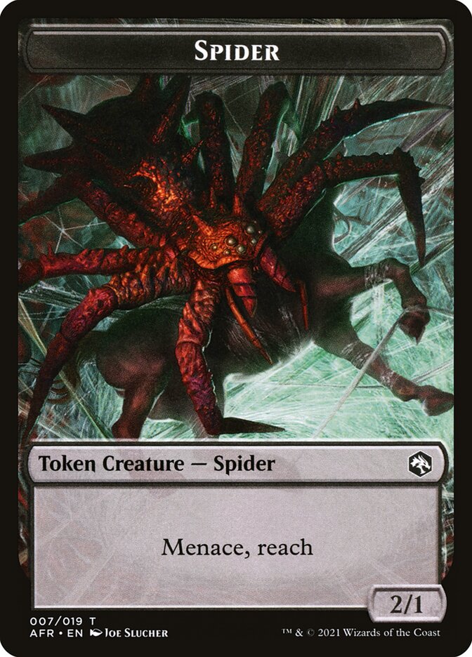 Spider // Zariel, Archduke of Avernus Emblem Double-Sided Token [Dungeons & Dragons: Adventures in the Forgotten Realms Tokens] | Mindsight Gaming