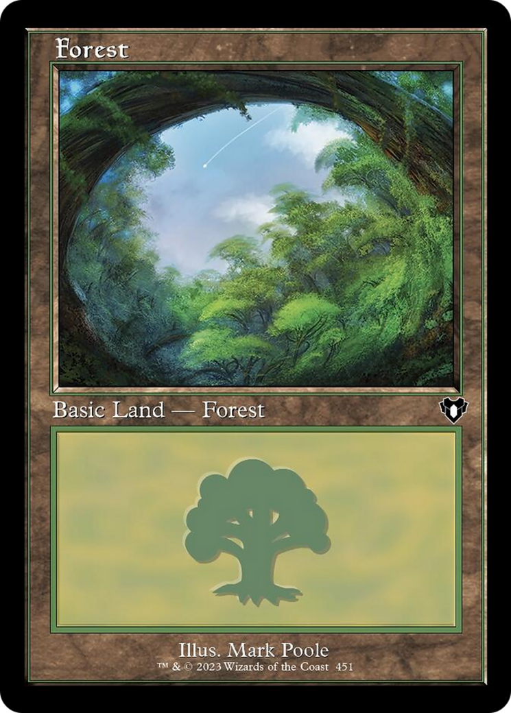 Forest (451) (Retro) [Commander Masters] | Mindsight Gaming