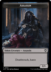 Assassin // Food Double-Sided Token [Outlaws of Thunder Junction Commander Tokens] | Mindsight Gaming