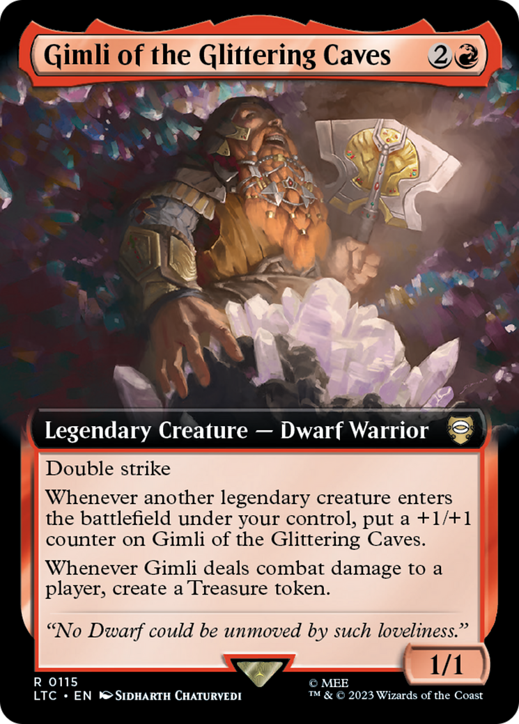 Gimli of the Glittering Caves (Extended Art) [The Lord of the Rings: Tales of Middle-Earth Commander] | Mindsight Gaming