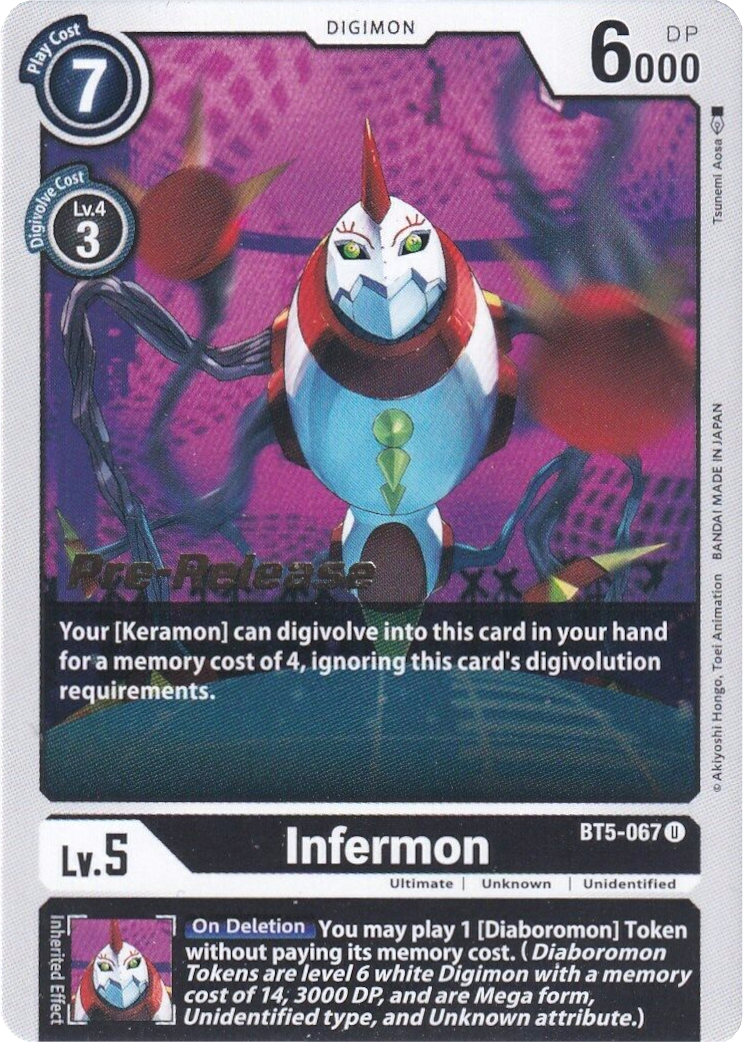 Infermon [BT5-067] [Battle of Omni Pre-Release Promos] | Mindsight Gaming