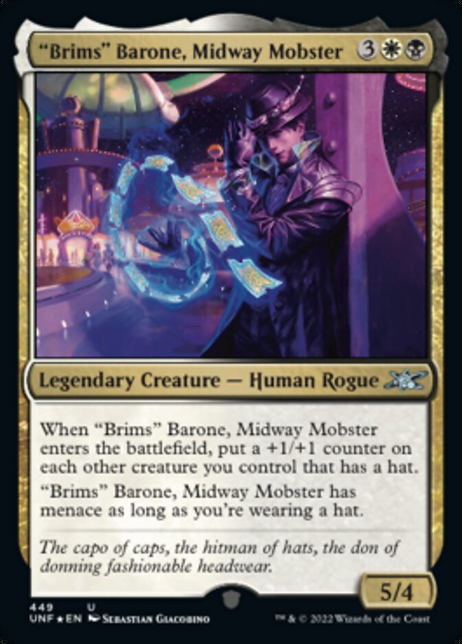 "Brims" Barone, Midway Mobster (Galaxy Foil) [Unfinity] | Mindsight Gaming