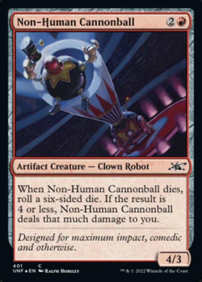 Non-Human Cannonball (Galaxy Foil) [Unfinity] | Mindsight Gaming
