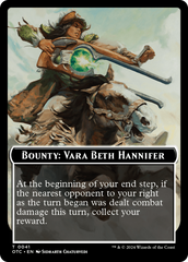 Bounty: Vara Beth Hannifer // Bounty Rules Double-Sided Token [Outlaws of Thunder Junction Commander Tokens] | Mindsight Gaming