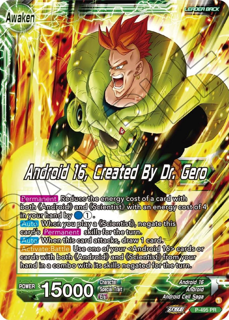 Android 16 // Android 16, Created By Dr. Gero (P-495) [Promotion Cards] | Mindsight Gaming