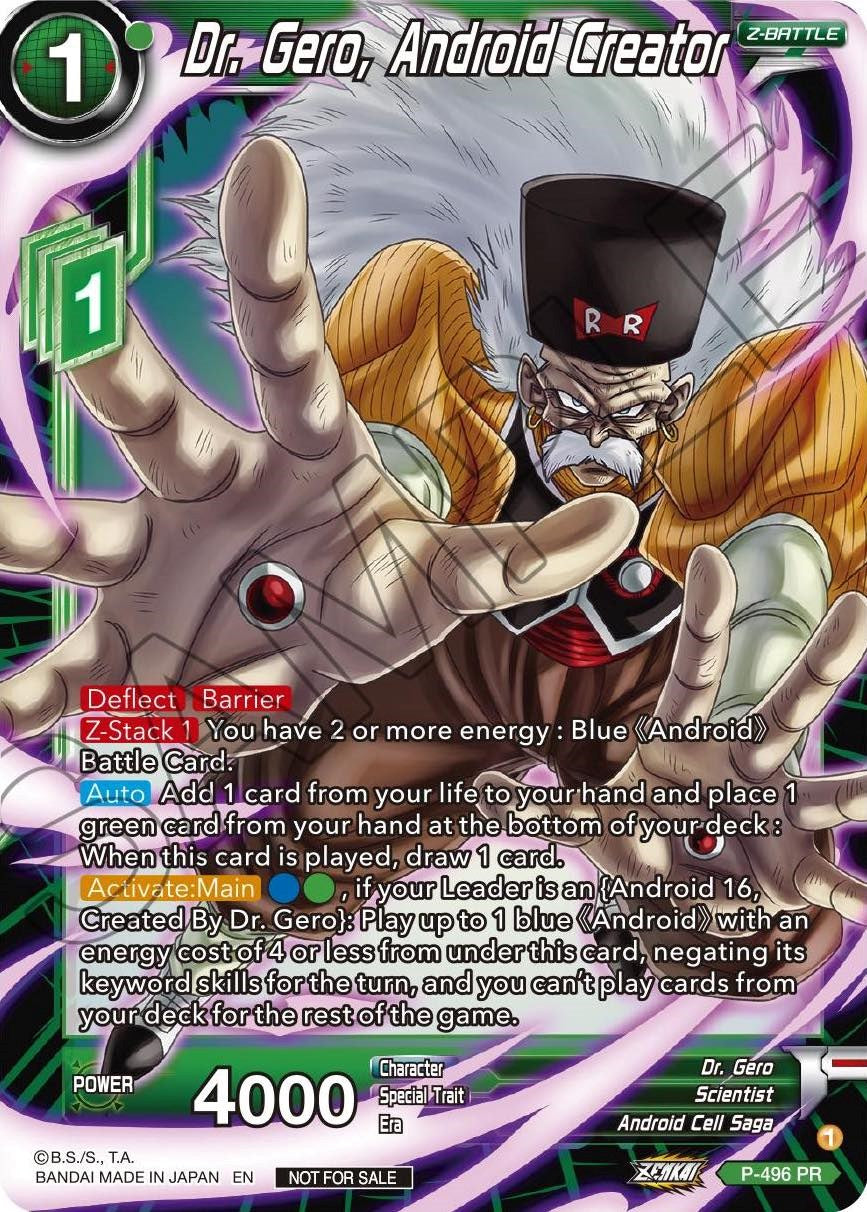 Dr. Gero, Android Creator (P-496) [Promotion Cards] | Mindsight Gaming