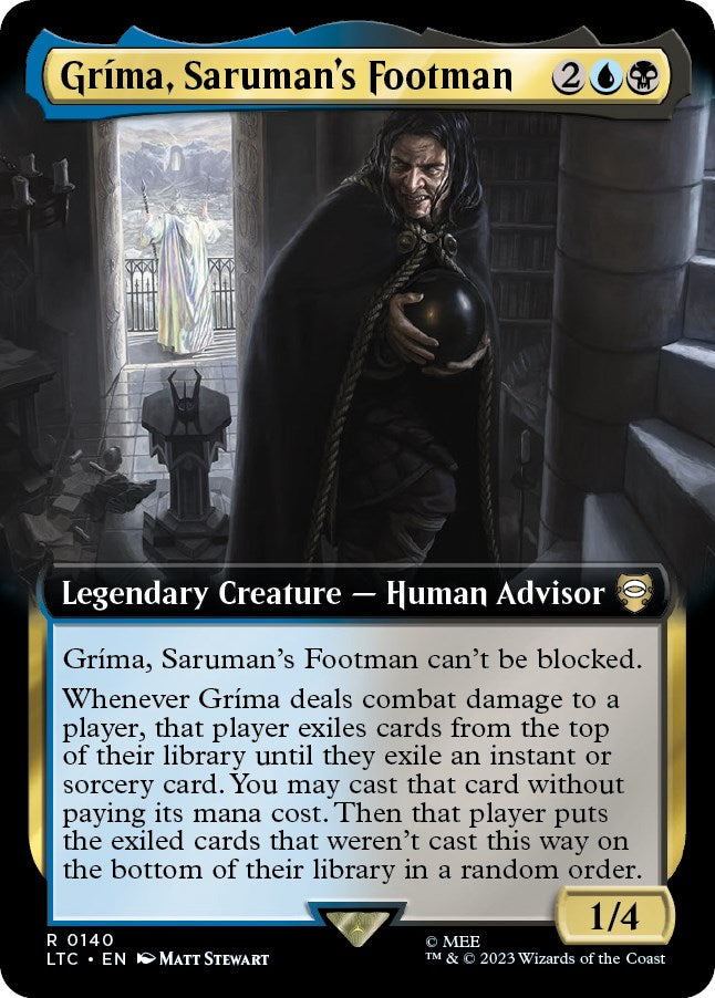 Grima, Saruman's Footman (Extended Art) [The Lord of the Rings: Tales of Middle-Earth Commander] | Mindsight Gaming