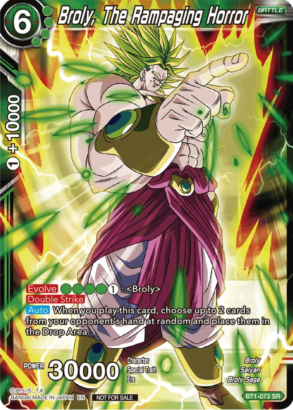 Broly, The Rampaging Horror (Gen Con 2023) (BT1-073) [Promotion Cards] | Mindsight Gaming
