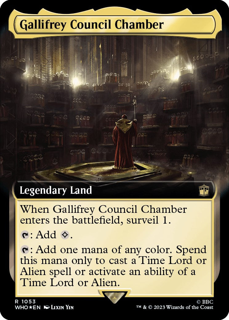Gallifrey Council Chamber (Extended Art) (Surge Foil) [Doctor Who] | Mindsight Gaming