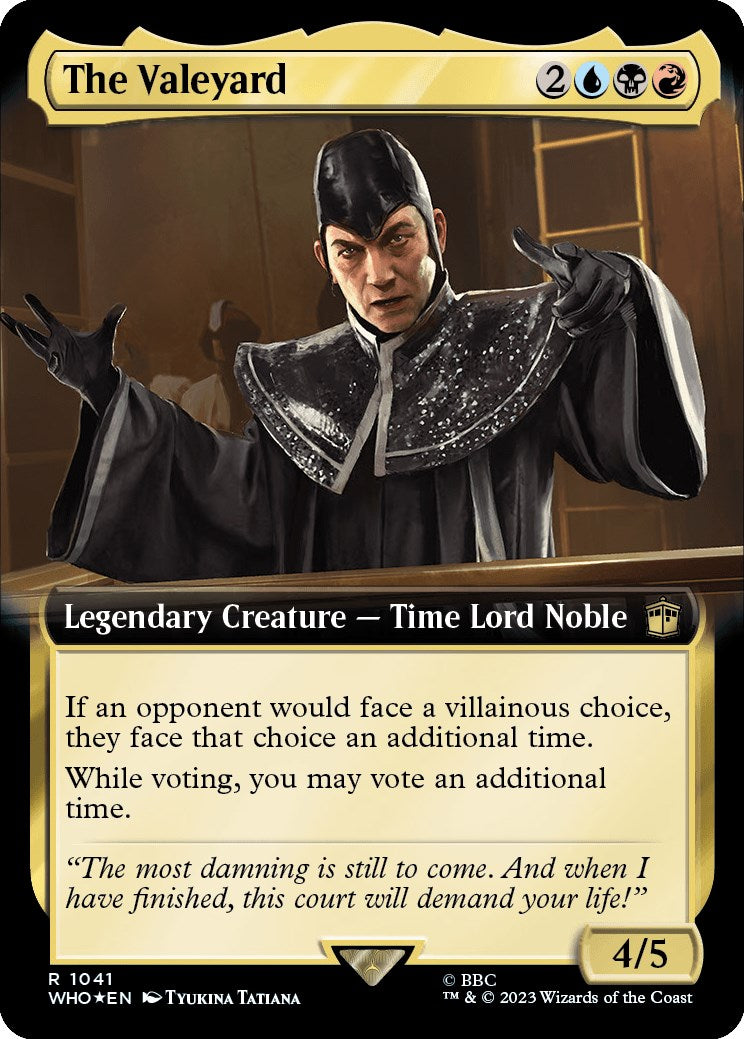 The Valeyard (Extended Art) (Surge Foil) [Doctor Who] | Mindsight Gaming