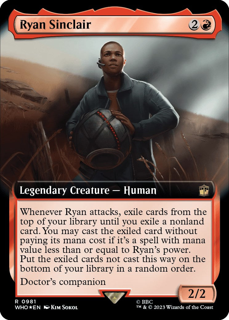 Ryan Sinclair (Extended Art) (Surge Foil) [Doctor Who] | Mindsight Gaming