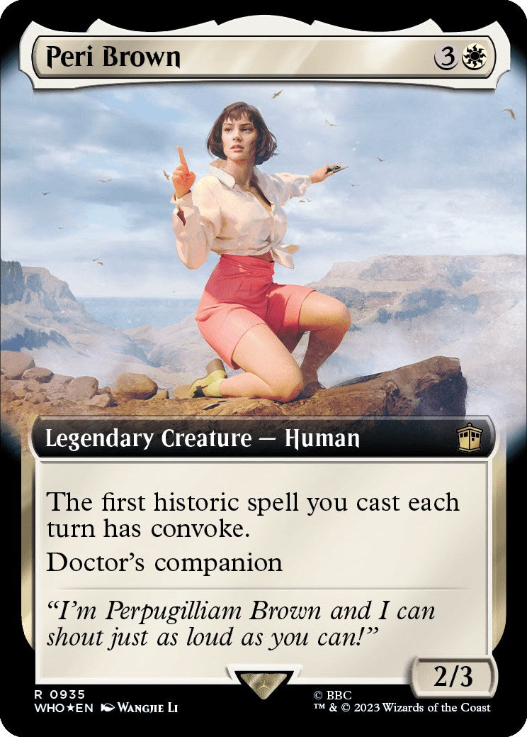 Peri Brown (Extended Art) (Surge Foil) [Doctor Who] | Mindsight Gaming