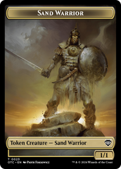Plant // Sand Warrior Double-Sided Token [Outlaws of Thunder Junction Commander Tokens] | Mindsight Gaming