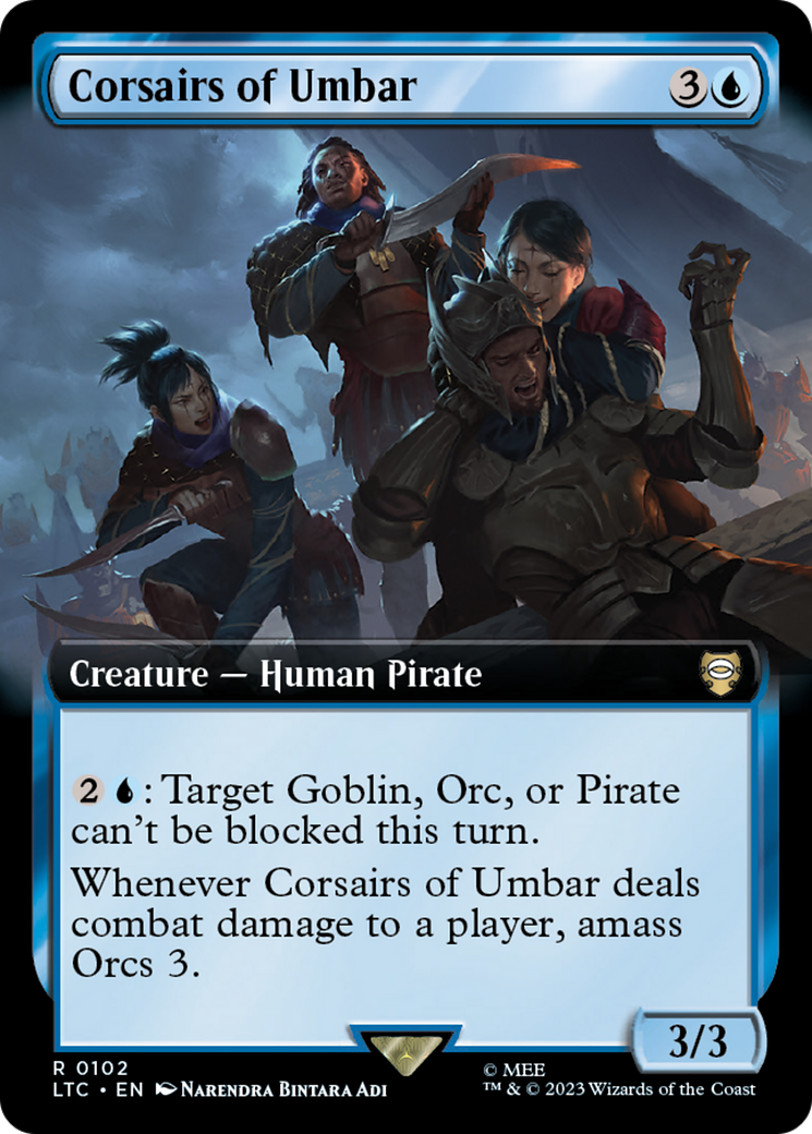Corsairs of Umbar (Extended Art) [The Lord of the Rings: Tales of Middle-Earth Commander] | Mindsight Gaming