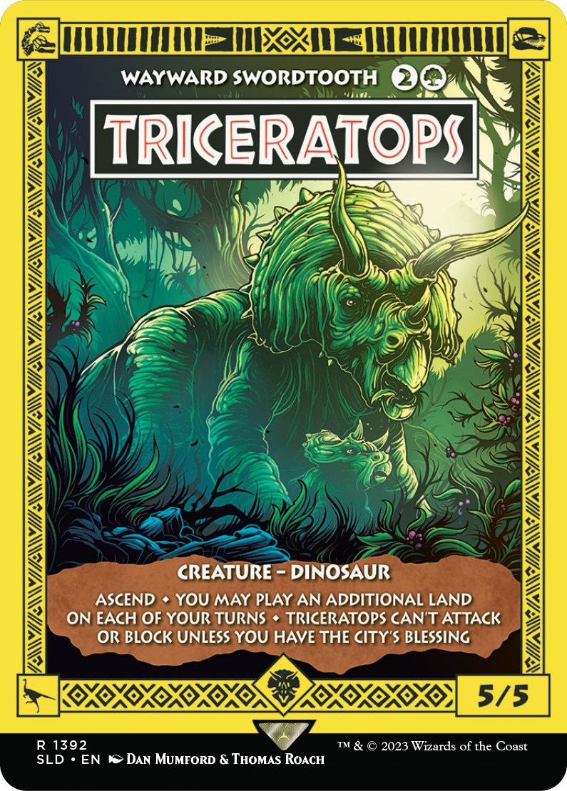 Triceratops - Wayward Swordtooth [Secret Lair Drop Series] | Mindsight Gaming